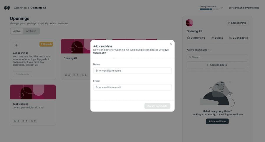 Hireproof
			        ux ui design