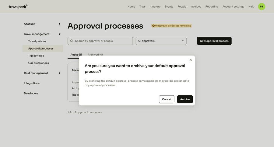 Travelperk screen example