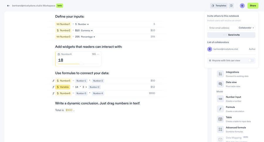 Decipad
			          ux ui design