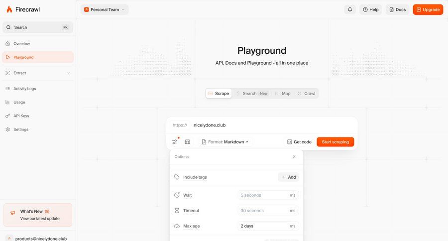 Firecrawl
			     ux ui design