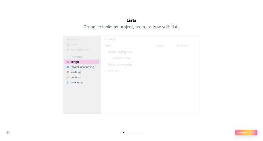 Height exploring tasks screen example