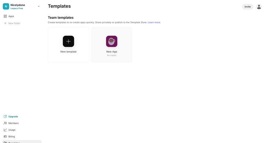 Glide
			 dashboard templates sidebar template creation ui page example