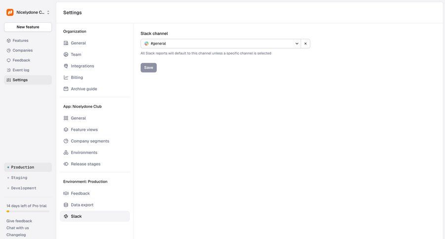 Reflag
			 configuration settings sidebar navigation sidebar integration ui page example