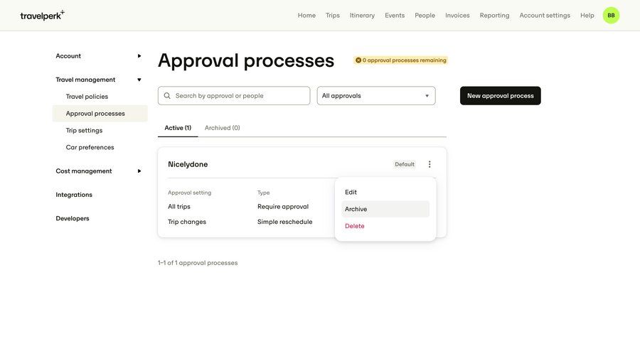 Travelperk screen example