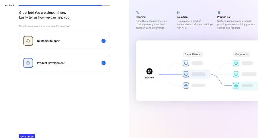 DevRev
			    ux ui design