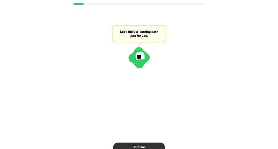 Brillant
				onboarding page example