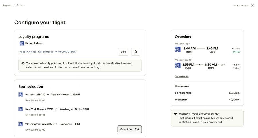 Travelperk screen example
