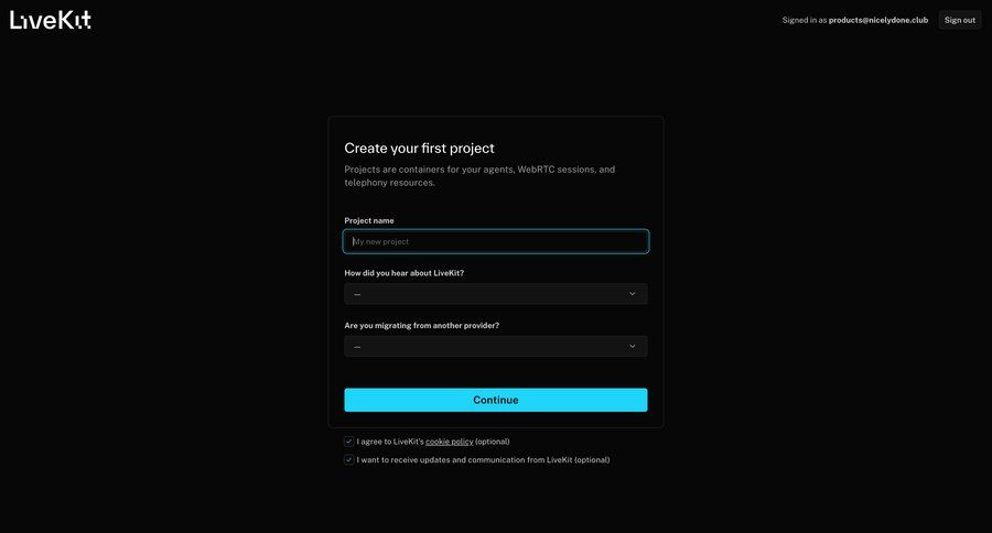 Livekit
				signin page example