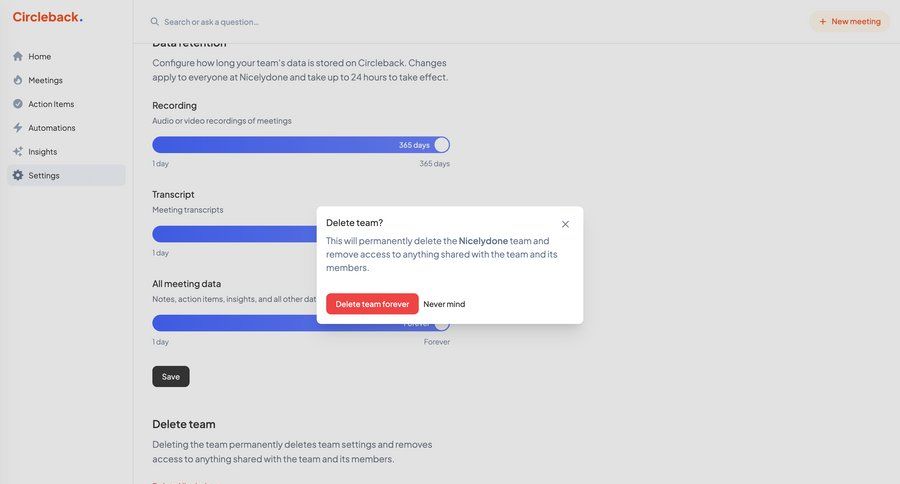 Circleback
			 ux ui design