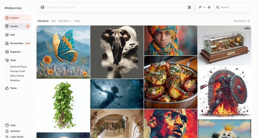 Midjourney
			        ux ui design