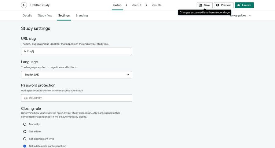 Optimal screen example