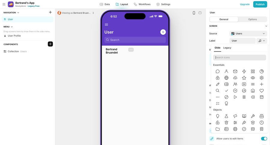 Glide
			  ux ui design