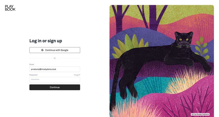 Playbook UI screen examples | Nicelydone