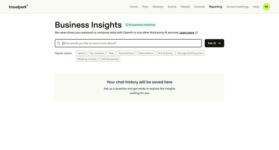 Travelperk screen example