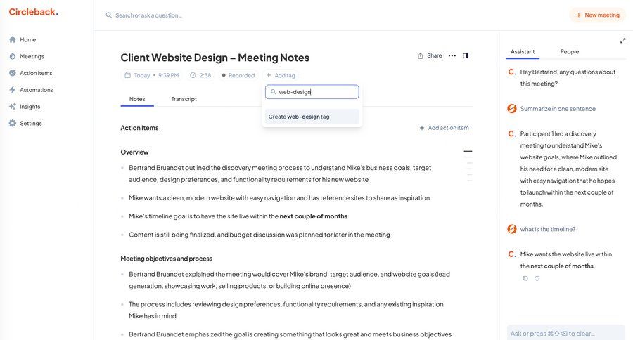 Circleback
			     ux ui design
