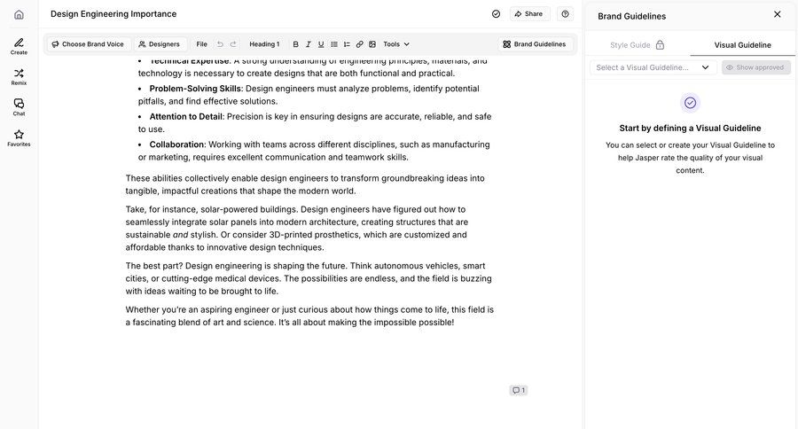 Jasper
			 settings onboarding create setup configuration screen ui page example
