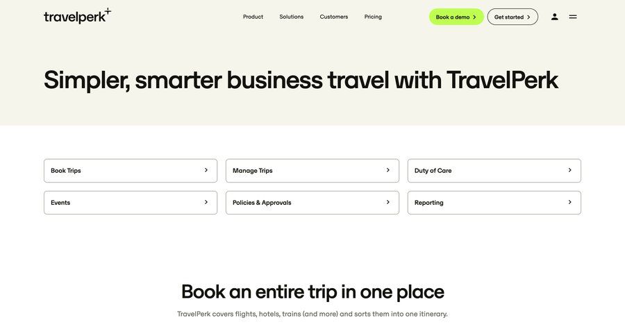 Travelperk
				onboarding page example