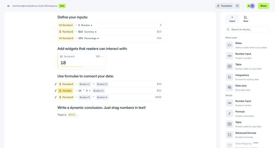 Decipad
			      ux ui design