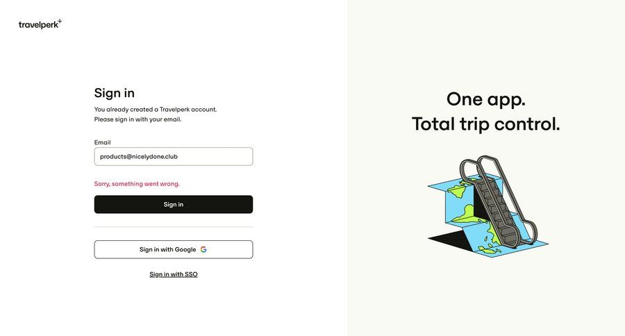 Travelperk
				signin page example