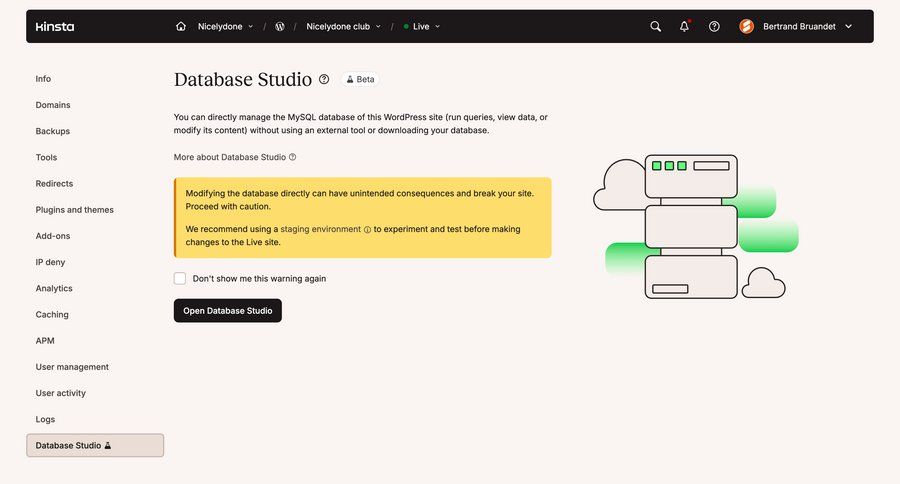 Kinsta
				settings ui page example