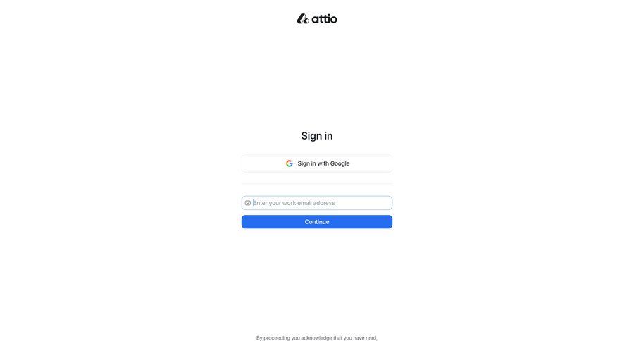 Attio
				signin page example