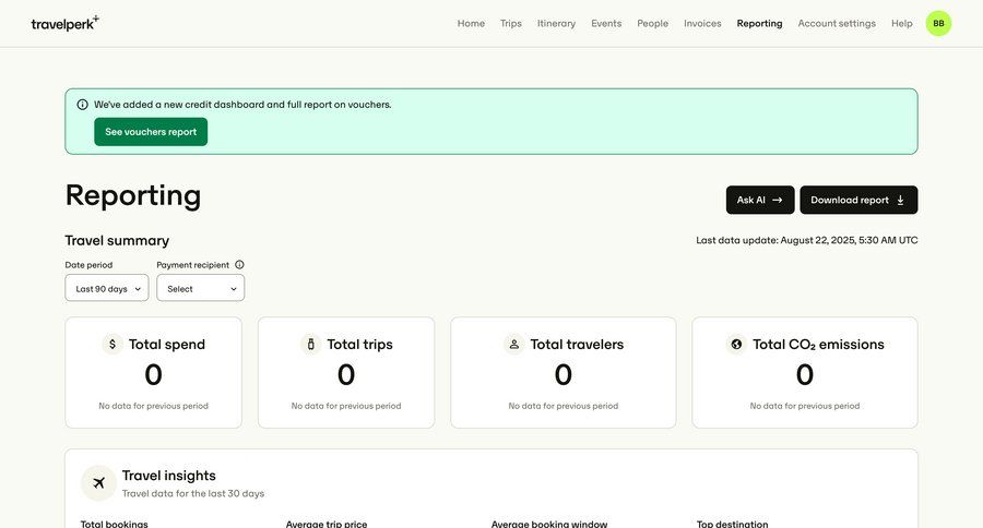 Travelperk screen example