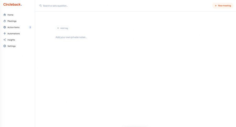 Circleback
			      ux ui design
