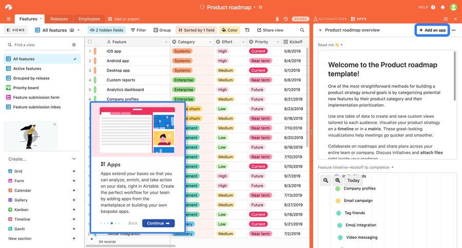Airtable
			  ux ui design