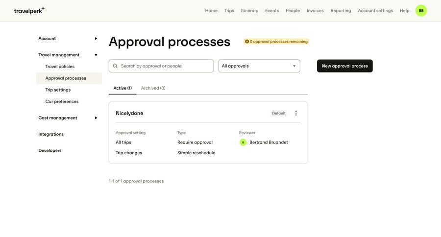 Travelperk screen example