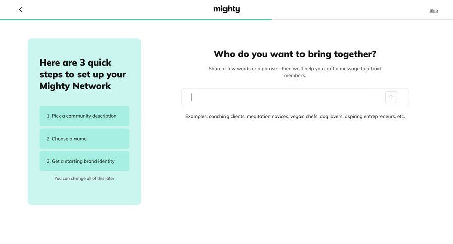 Mighty screen example