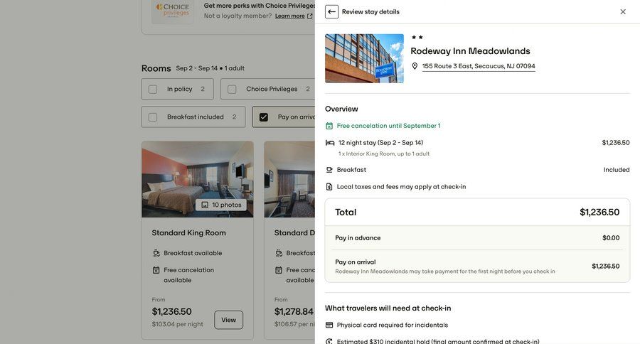 Travelperk screen example