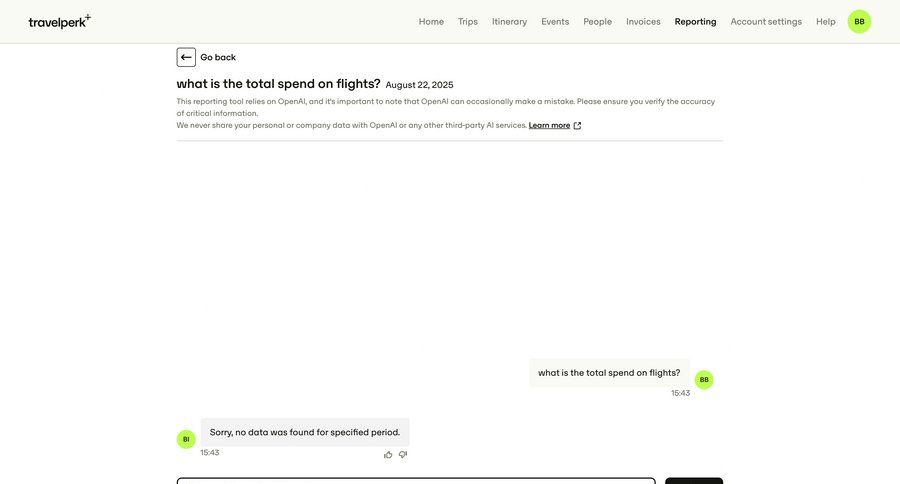 Travelperk screen example