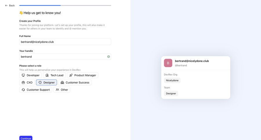 DevRev
			      ux ui design