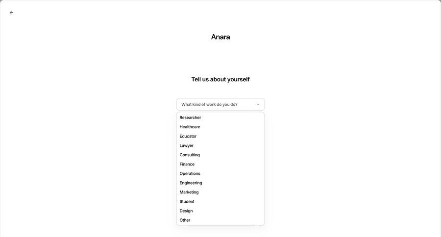 Anara
				dropdown & other states page example
