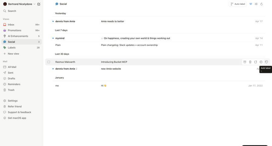 Notion Mail
			           ux ui design