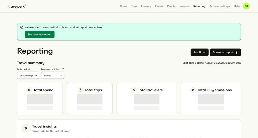 Travelperk screen example
