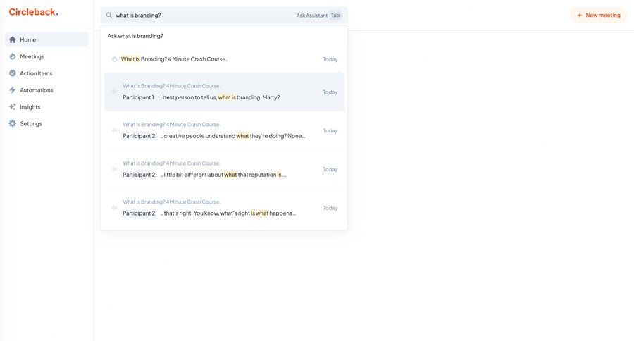 Circleback
			  ux ui design