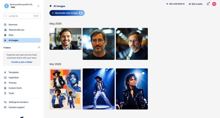 Gamma screen example