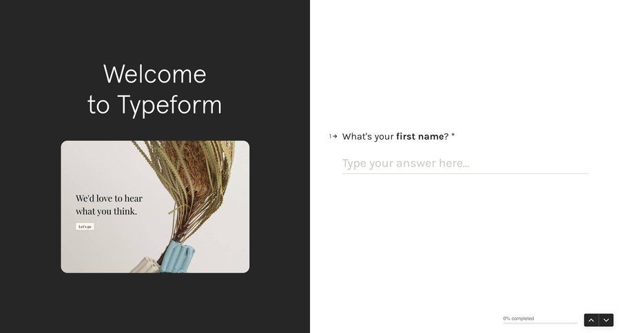Typeform
			     ux ui design