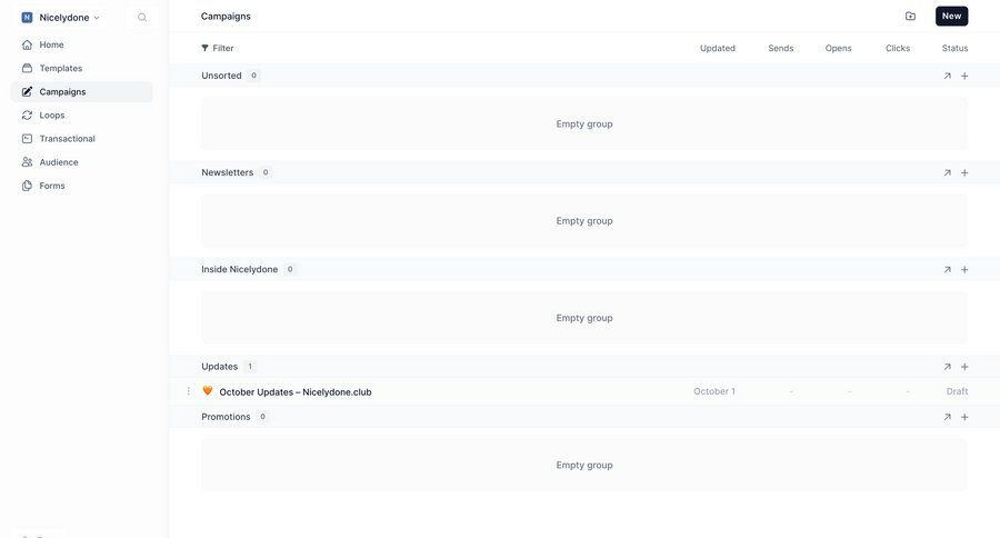 Loops screen example