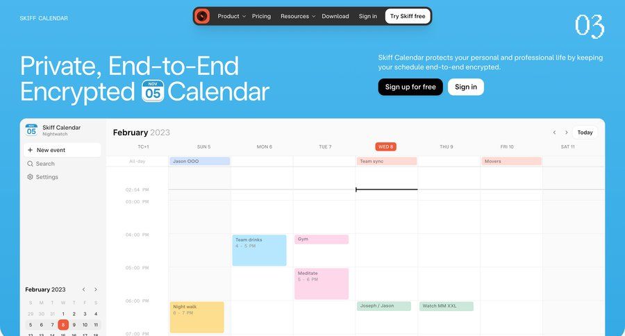 Skiff
			  ux ui design