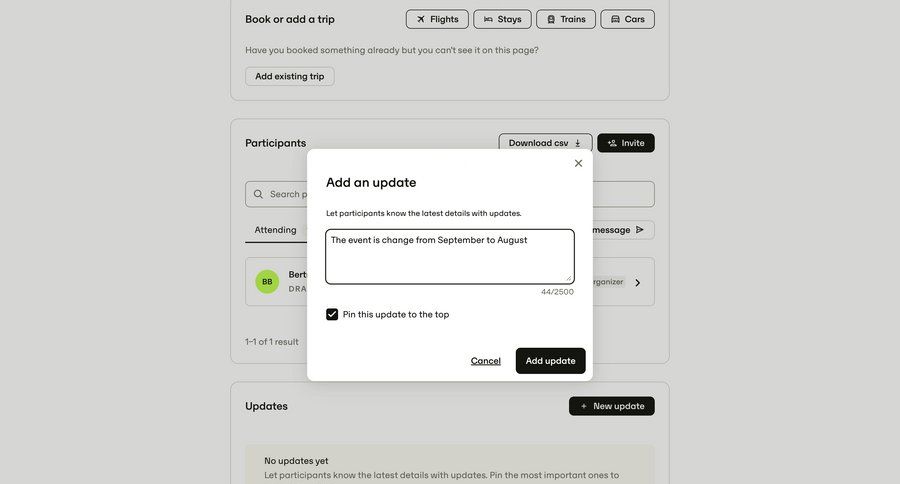 Travelperk screen example