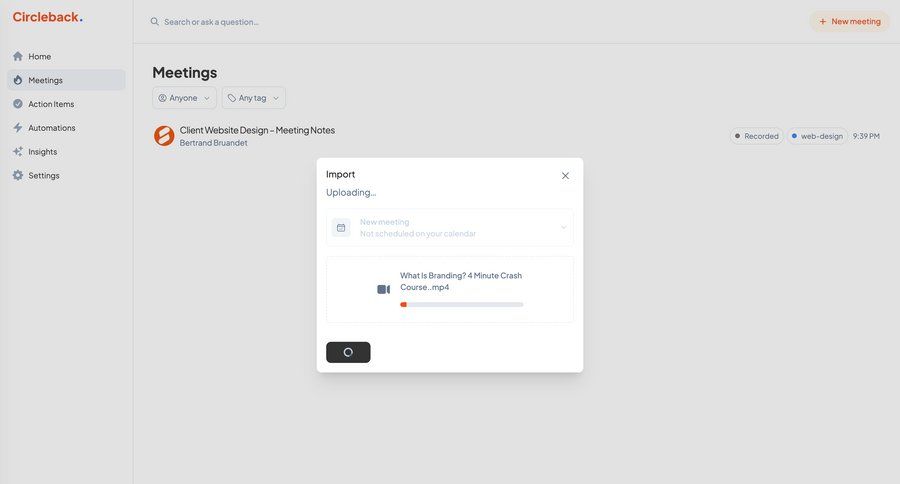 Circleback
			       ux ui design