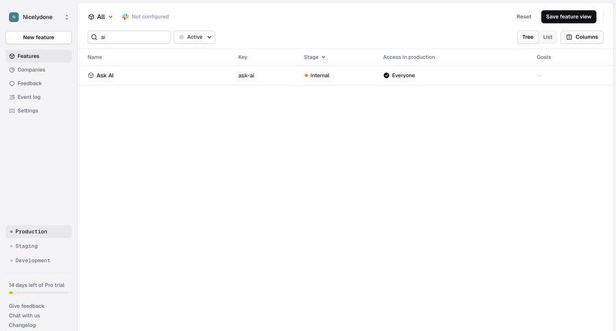 Reflag
			list collection artificial intelligence dashboard sidebar navigation project management dropdown filters sidebar table ui page example