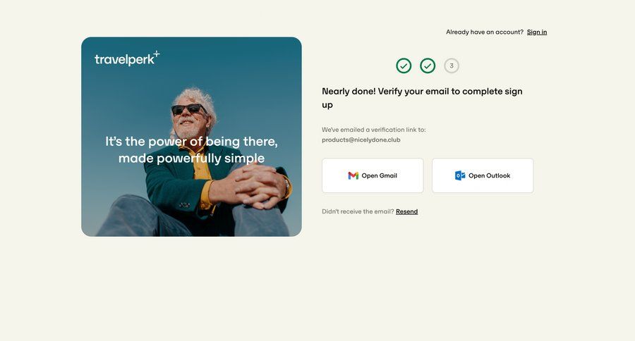 Travelperk screen example