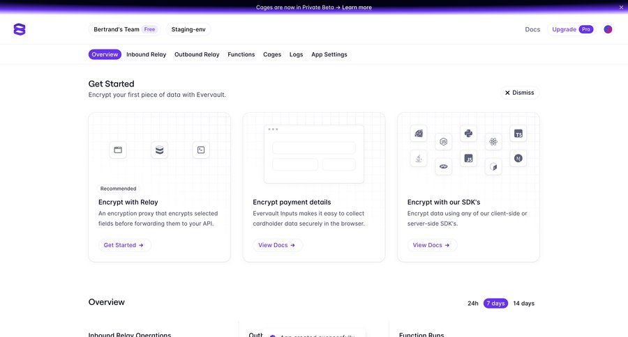Evervault
			          ux ui design
