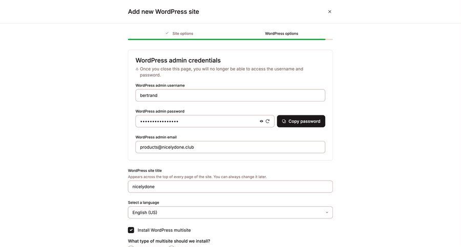 Kinsta screen example