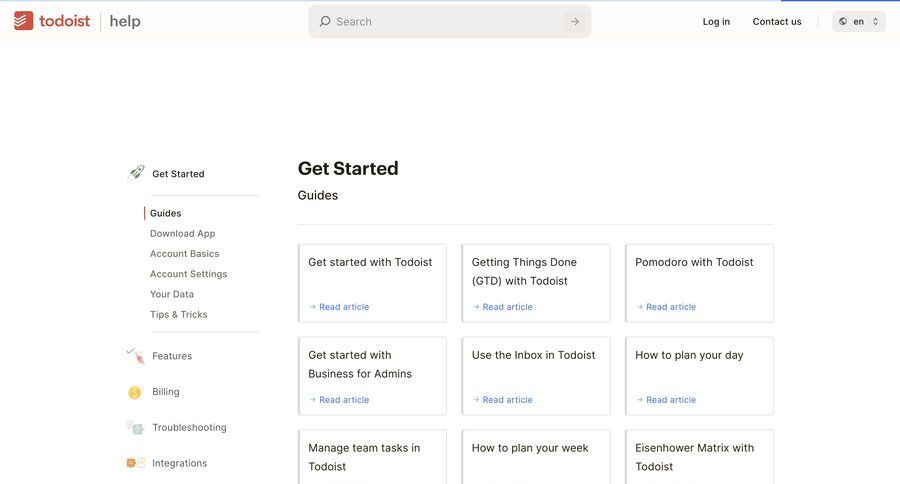 Todoist UI screen examples | Nicelydone