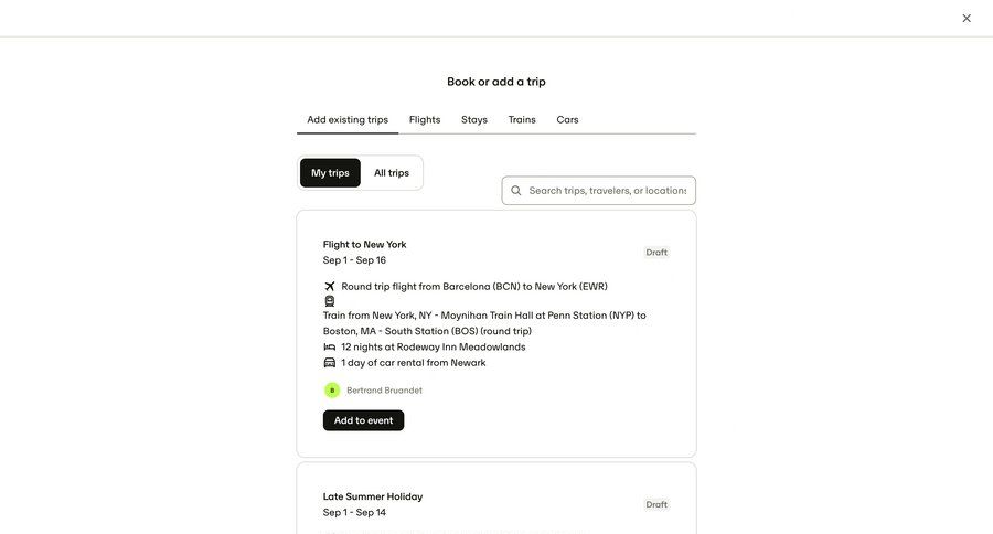 Travelperk screen example