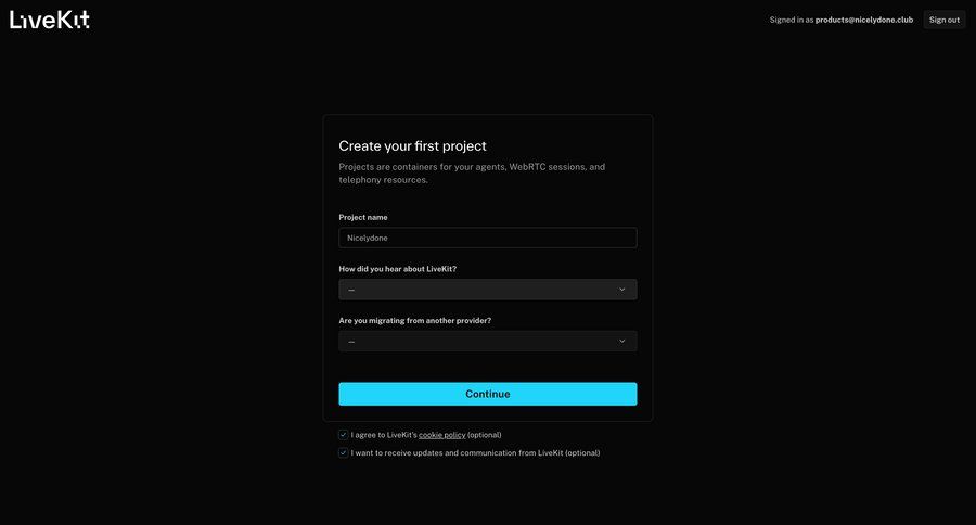 Livekit
				signin page example